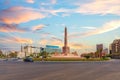Ramses II Obelisk in the Tahrir Square, beautiful sunset view of Cairo, Egypt Royalty Free Stock Photo