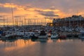 Ramsgate Harbour at sunset Royalty Free Stock Photo