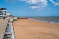 Ramsgate, UK - Apr 13 2023 Ramsgate main sands beach on a bright spring day