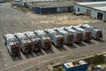 Ramsgate, United Kingdom - May 4, 2021: Bin lorries parked in Ramsgate Port