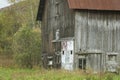 Old barn along road Royalty Free Stock Photo