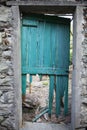 A ramshackle door