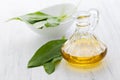 Fresh ramson oil Royalty Free Stock Photo