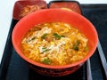 Ramyeon, Korean instant noodle dish. One of the most popular food in Korea.