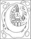 Ramzan Kareem Coloring Page For Kids And Adults.