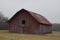 Rusty rotting old barn in Washita Arkansas