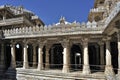 Decorative and beautifully carved Ranakpur Jain temple or Chaturmukha Dharana Vihara Royalty Free Stock Photo