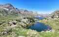 Ranas Lake iand Respomuso lake in Tena Valley in The Pyrenees, Spain.