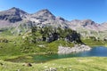 Ranas Lake in Tena Valley in The Pyrenees, Huesca, Spain. Royalty Free Stock Photo