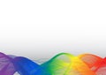 Ranbow on white vector background Royalty Free Stock Photo