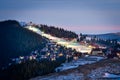 Ranca ski resort in the Parang mountains, Romania Royalty Free Stock Photo