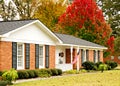 Ranch House in the Fall Royalty Free Stock Photo