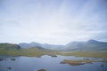 Ranch moor aerial view and the West Highland Way walk path Royalty Free Stock Photo