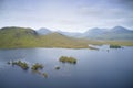 Ranch moor aerial view and the West Highland Way walk path Royalty Free Stock Photo