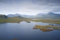 Ranch moor aerial view and the West Highland Way walk path Royalty Free Stock Photo