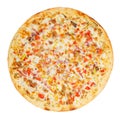 Ranch pizza isolated on white Royalty Free Stock Photo