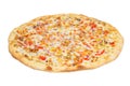 Ranch pizza isolated on white Royalty Free Stock Photo