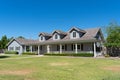 Ranch style home with porch and dormers Royalty Free Stock Photo