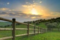 Ranch sunset Royalty Free Stock Photo