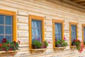 Ranch windows with flowers