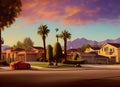 The Rancho Alta Mira neighborhood in Las Vegas, Nevada USA.