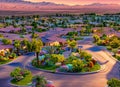 Rancho Bel Air neighborhood in Las Vegas, Nevada USA.