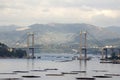 Rande bridge in Vigo, Spain Royalty Free Stock Photo
