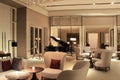 Luxury Lounge in the restaurant of the Cheval Blanc resort chains