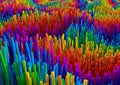 Random Abstract Rainbow Colorful geometric background 3d rendering for b