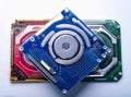 Hard disk - Storage device, isolated on a white background.