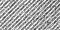 Random black digits and letters on white background