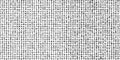 Random black digits and letters on white background