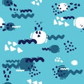 Random blob organic pattern spot shape. Amorphous ink blob geometric round pattern Royalty Free Stock Photo