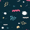 Random blob organic pattern spot shape. Amorphous ink blob geometric round pattern Royalty Free Stock Photo
