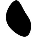 Random blotch, inkblot. Organic blob, blot. Speck shape.Splat, fleck graphic. Drop of liquid, fluid. Pebble, stone silhouette.Ink