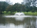 Random capture of a lake aerator