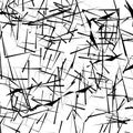 Random, chaotic lines artistic pattern. Geometric texture Royalty Free Stock Photo