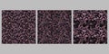 Gradient abstract seamless dot pattern background design set Royalty Free Stock Photo