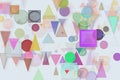 Pattern shape, background or texture for design. Canvas, surface Royalty Free Stock Photo
