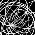 Random circles, ovals forming squiggly lines. Abstract artistic