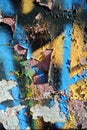 Random collage texture paint eroded wall Royalty Free Stock Photo