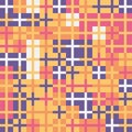 Random colored abstract geometric crosses mosaic pattern background