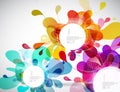 Random colorful bubbles with place for your text.