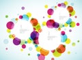 Random colorful bubbles with place for your text.