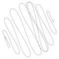 Random curly, tangle, twine lines. Doddle, sketchy, sketch rounded lines