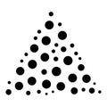Random dots, circles, specles illustration. Dotted design element Royalty Free Stock Photo