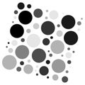 Random dots, circles, specles illustration. Dotted design element Royalty Free Stock Photo