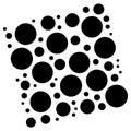 Random dots, circles, specles illustration. Dotted design element Royalty Free Stock Photo