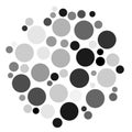 Random dots, circles, specles illustration. Dotted design element Royalty Free Stock Photo