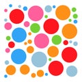 Random dots, circles, specles illustration. Dotted design element Royalty Free Stock Photo